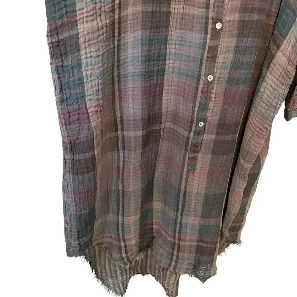 Raquel Allegra Caftan Dress Size Small/ 1 Lagenlook Shift  Bohemian Oversized